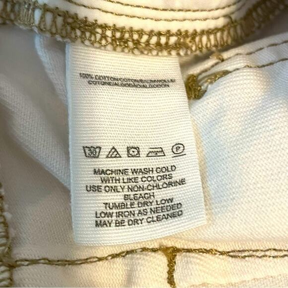 Free People Cream Paper Bag Waist Button Fly Shorts Size 0 - Picture 5 of 6